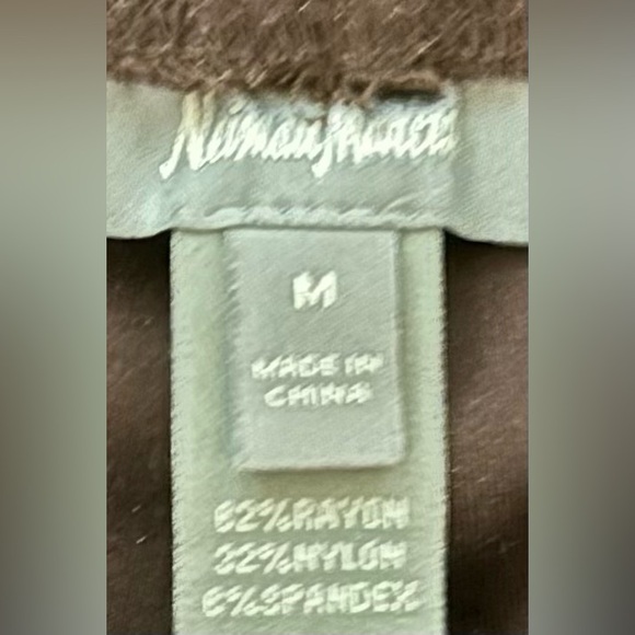 Vintage Neiman Marcus Brown Women’s Pants, Elastic Waistband, Women’s M. - Picture 4 of 6